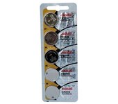 CABLEPELADO Pila de Boton | 2016 | Pila CR2016 | Pila de Litio | Voltaje de la Pila: 3 V | Capacidad de batería: 90 mAh | 5 Unidades