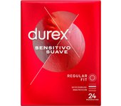 Durex - Preservativos Sensitivo Suave para Mayor Sensación Packs 12-24-48 condones para un sexo seguro