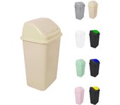 JARDIN202 - Cubo de Basura con Tapadera Basculante - 30/50 Litros - Ideal para Hogar y Oficina