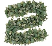 175cm Fake Eucalyptus Rattan Artificial Plants Vine Green Garland Leaf Silk Ivy Wall Hanging Garland Home Wedding Party Decor