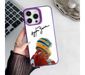 Epc F1 Ayrton Driver S-Senna Phone Case IMD Phone Case For IPhone 16 15 14 13 12 11 Pro Max Plus Color Silver Cover