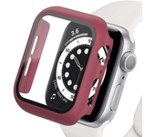 Tempered Glass+cover For Apple Watch Accessories 45mm 41mm 44mm 40mm 42mm Screen Protector Apple watch Case serie 9 4 5 6 SE 7 8