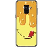 Tumundosmartphone Funda Gel Tpu para Samsung Galaxy A8 (2018) Diseño Helado Vainilla Dibujos
