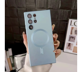 Luxury Matte Magnetic Case For Samsung S24 Ultra S23 S22 S21  Plus  Capa Magsafe Phone Cover