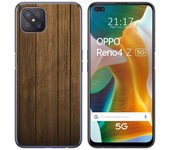 Tumundosmartphone Funda Gel Tpu para Oppo Reno 4Z 5G diseño Madera Dibujos