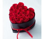 Caja en forma de Corazón de 27 Rosas eternas: Rosas eternas, Regalos de Rosas eternas para tu esposay Amante, San Valentín