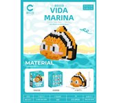 DIY Marine Micro Particle Assembly Building Block Crabs Penguins Octopuses Sharks Clownfish Killer Whales Creative Toys for Gift
