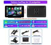 Jansite 8.1'' 2.5K Inverted Mounting Dash Cam Car Radio Wireless Carplay Android Auto Car DVR GPS Navigation Video Recorder WiFi