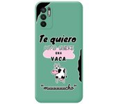 Funda Silicona Líquida Verde para Xiaomi Redmi Note 10 5G / POCO M3 Pro 5G diseño Vaca Dibujos