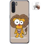 Tumundosmartphone Funda Gel Tpu para Oppo A91 diseño Leon Dibujos