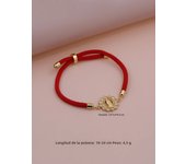 Simple Versatile Plated Gold Copper Zircon Sunflower Shaped Virgin Mary Adjustable Rope Chain Women Religious Bracelet Jewelry