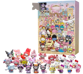 Sanrio Anime Hello Kitty Halloween Advent Calendar Box Figure Christmas Kawaii Melody Kuromi Figure Action Model Holiday Gifts