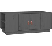 vidaXL Mesa de centro madera maciza de pino 100x50x41 cm Natural, Blanco, Gris Mesita de Salón o Comedor o Auxiliar Mesa de Café Meuble Salón