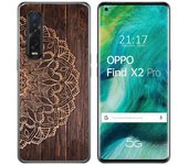 Tumundosmartphone Funda Gel Tpu para Oppo Find X2 Pro diseño Madera 06 Dibujos