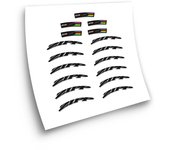 Pegatinas compatibles con llanta bici carretera Zipp 202 uci 35mm