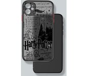 P-Potters Dark Ring Magic For iPhone 15 14 13 12 Mini 11 XS Pro Max X XR 8 7 6 Plus Frosted Translucent Phone Case Cover