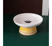 Cat Ceramic Bowl Pet Bohemian Food Water Feeders Small Dogs Raised Drinking Eating Supplies