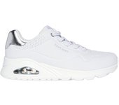 Skechers Uno - Shimmer Away Zapatillas para mujer blancas en sintético 85894