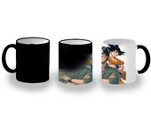 MERCHANDMANIA TAZA MÁGICA akira toriyama goku chico super guerrero z saiyan magic mug
