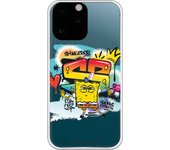 Funda original compatible con Iphone 14 Pro Maxcon diseño de Bob Esponja Hip Hop