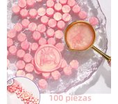 100pcs Aurora Borealis Octagonal Wax Seal Beads,Navy Blue Fiery Paint Wax Grain Glitter Polariser Stamp Sealer Wax for Letter