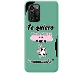Funda Silicona Líquida Verde para ZTE Blade A72 diseño Vaca Dibujos