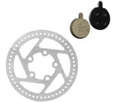 Kit disco y pastillas v1 y v2 marca Emove para patinete electrico xiaomi de dos medidas 110mm y 120 mm
