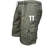 Outdoor Cargo Shorts Male Overalls Elastic Waist Cycling Shorts Multi-pockets Loose Work Shorts Beach Sport Printed Trousers