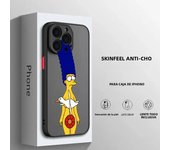 Cartoon The Simpsons For Apple iPhone 15 14 13 12 11 mini XS XR X 8 7 Pro Max Plus Frosted Translucent Phone Case