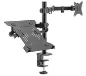 Soporte de TV/Monitor 17" - 32" y portátil 10" – 15,6" (hasta 9kg) compatible con todas las marcas (VESA)
