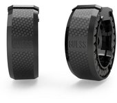 Guess Pendientes Hombre Racer Tag De  Negro