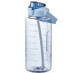SSITO Botella De Agua Portátil De 2L Con Palanca Y Marca De Tiempo Para El Deporte Al Aire Libre Y Fitness Material De Plástico PC
