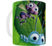 Taza Cerámica Flik Disney Bichos Stamina Ideal Desayuno Ideal Regalo