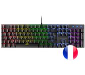 Teclado mecanico en frances mars gaming mk422 black switch azul pr de 100hz anti-ghosting avanzado iluminacion rgb