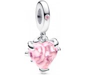 Pandora - Charm Colgante Árbol de la Familia y Corazón Rosa 792654C01