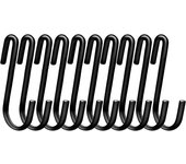 10PCS S-Shape Hooks Kitchen Bathroom Stainless Steel Multifunctional Hanging Rack Clothes Bag Towels Plants Hanger Storage Hold