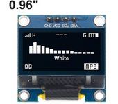 TENSTAR 0.96 Inch OLED SSD1306 White/Blue/Yellow 128X64 IIC I2C Serial Display Module 12864 LCD Screen Board