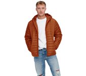 Only & Sons Chaqueta Acolchada Hombre con Capucha y Relleno de Plumón de Fibra Sintética