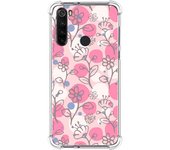 Funda Silicona Antigolpes para Xiaomi Redmi Note 8T diseño Flores 07 Dibujos