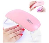 Secador de Uñas Portátil UV de 6W con Cable USB - Para Uso Doméstico y Manicura - Cura las Uñas y Gusanos