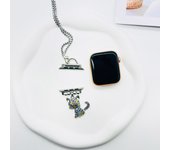 Necklace Adapter Pendant Compatible For Apple Watch Ultra Watch Band Strap For iWatch Series 8/7/6/5/4/SE 38 40 41 42 44 45 49mm