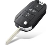 KEYYOU Car Key Case For Citroen C-Elysee For Peugeot 208 301 308 508 2008 3008 5008 RCZ Expert Partner Rifter Traveller Light