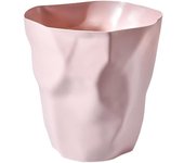 Papelera de oficina/cubo de basura/cubo de basura para dormitorio, papelera de plástico ecológica irregular para dormitorio, oficina, dormitorio (rosa)