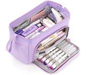 Kawaii Pencil Case Large Capacity Cosmetic Bag Cute Pouch Box Back to School Pen Bag Supplies Korean Stationery