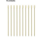 10 Pcs 304 Stainless Steel Food Picks Reusable Cocktail Sticks Reusable Drink Picks Martini Picks Toothpicks Fruit Picks