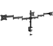 Tooq Soporte de Mesa para 3 Monitores con Brazos Articulados y Gestión de Cables