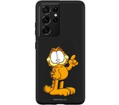 Funda original compatible con Samsung Galaxy S21 Ultra - S30 Ultra Negro con un diseño de Garfield Expresivo