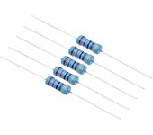 50PCS 1/2W 1% Metal Film Resistor 1R 2.2R 4.7R 10R 33R 47R 100R 220R 470R Ohm 1 2.2 4.7 10 33 47 100 220 470 ohm 22K 470K 1R~1M