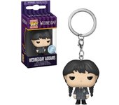 Funko Pop! Keychain: Miércoles Addams - Merlina - Coleccionable Llavero Vinilo Original