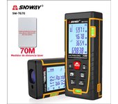 SNDWAY Rangefinder Laser Double Horizontal Bubble Distance Meter Range Battery-Powered  Hand Tool Device SW-TG50 70 100 120
